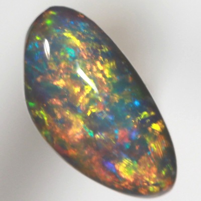 SOLID SEMI BLACK OPAL Bright and sparkling fire